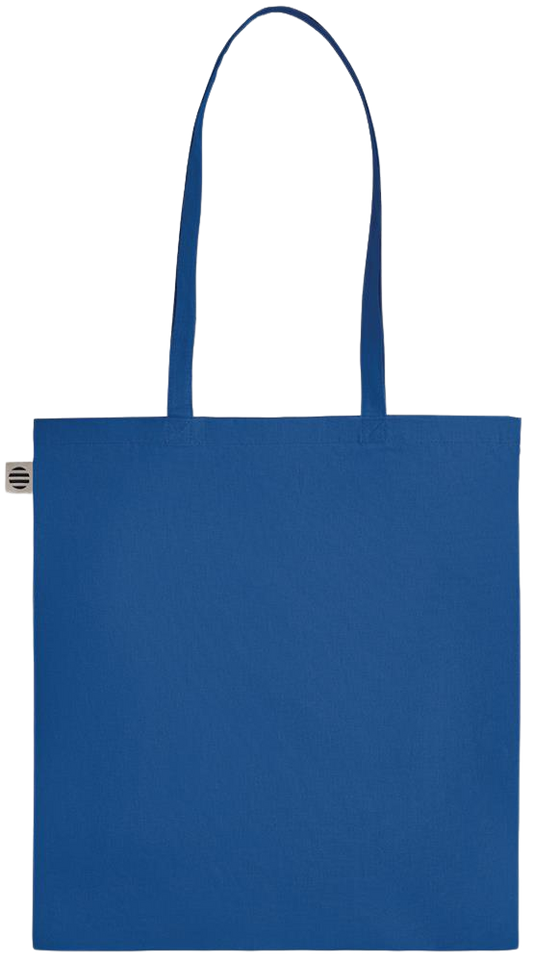 Hate is Out of Date Design - Essential colored organic cotton tote bag_ROYAL BLUE_back