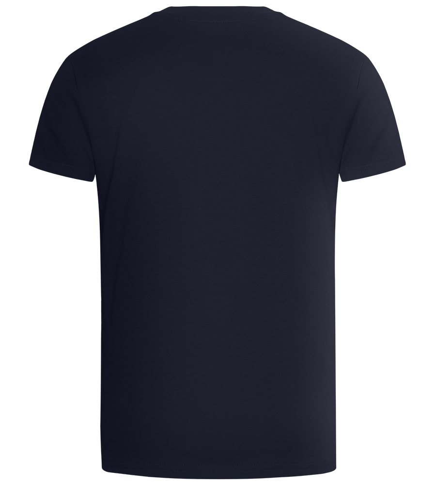 Summertime Text Design - Comfort boys fitted t-shirt_FRENCH NAVY_back