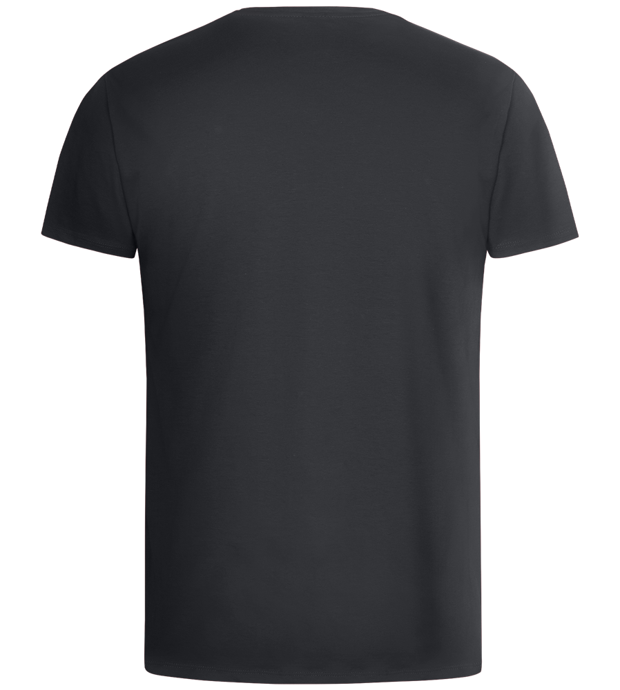 Genius Periodic Table Design - Basic men's v-neck t-shirt_DARK GRAY_back