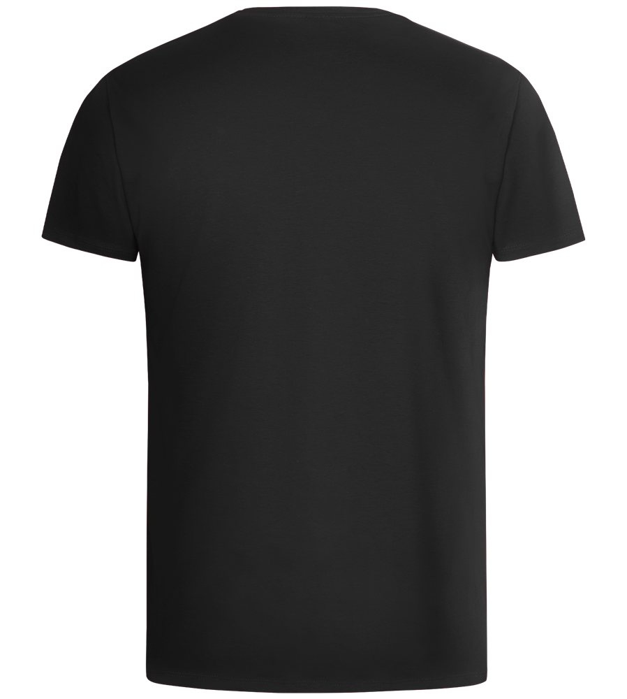 Genius Periodic Table Design - Basic men's v-neck t-shirt_DEEP BLACK_back