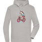 Unicorn On Bicycle Design - Premium unisex hoodie_ORION GREY II_front