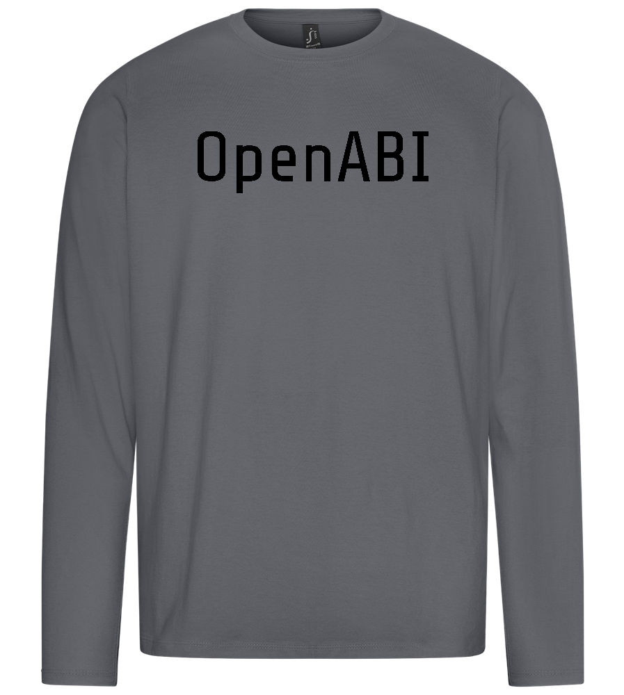 OpenABI Design - Premium men's long sleeve t-shirt_MOUSE GREY_front