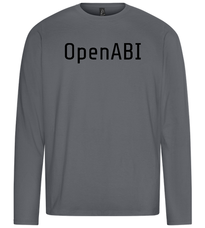 OpenABI Design - Premium men's long sleeve t-shirt_MOUSE GREY_front