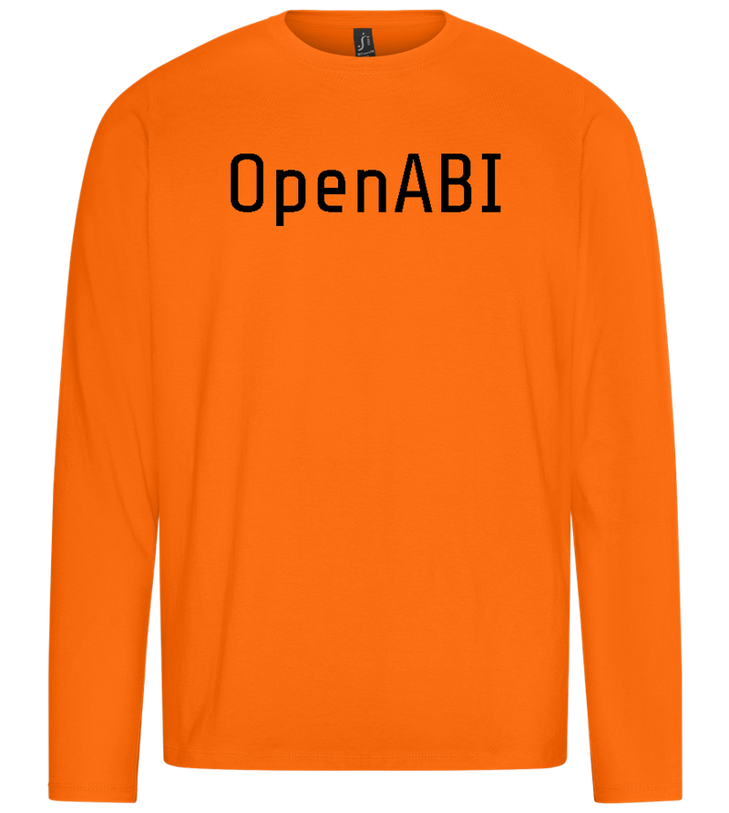 OpenABI Design - Premium men's long sleeve t-shirt_ORANGE_front