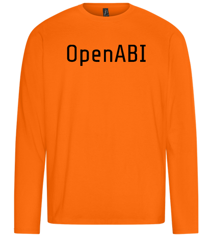 OpenABI Design - Premium men's long sleeve t-shirt_ORANGE_front