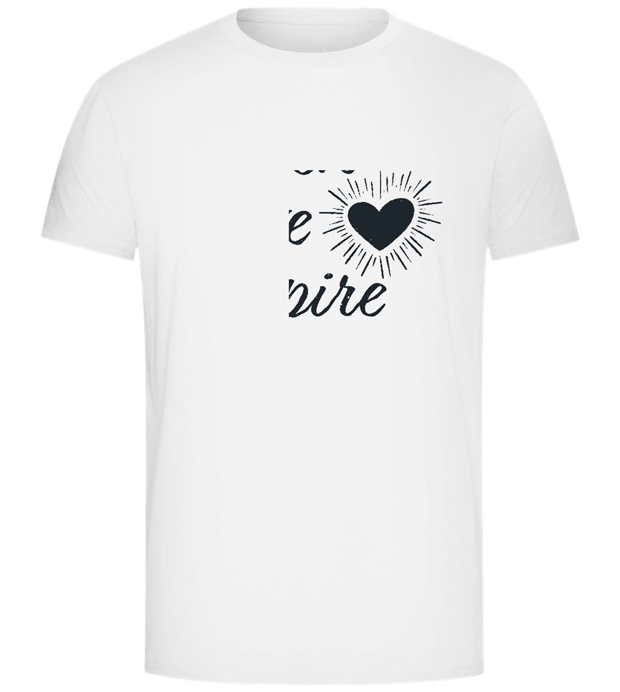 Teach Love Inspire Heart Design - Comfort Unisex T-Shirt_WHITE_front