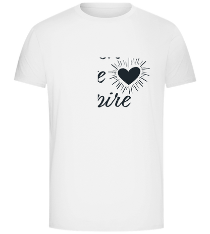 Teach Love Inspire Heart Design - Comfort Unisex T-Shirt_WHITE_front