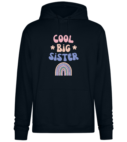 Cool Big Sister Pastel Design - Premium Essential Unisex Hoodie_BLACK_front