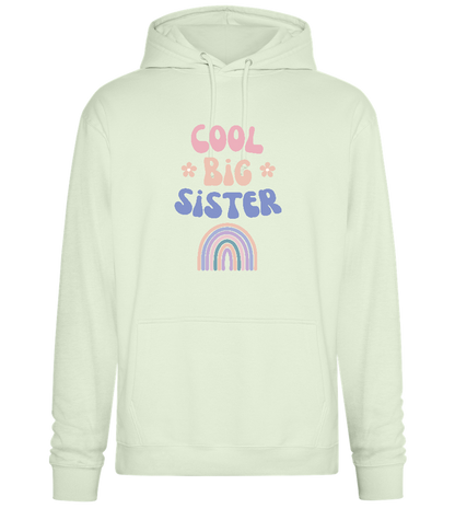 Cool Big Sister Pastel Design - Premium Essential Unisex Hoodie_CREAMY GREEN_front