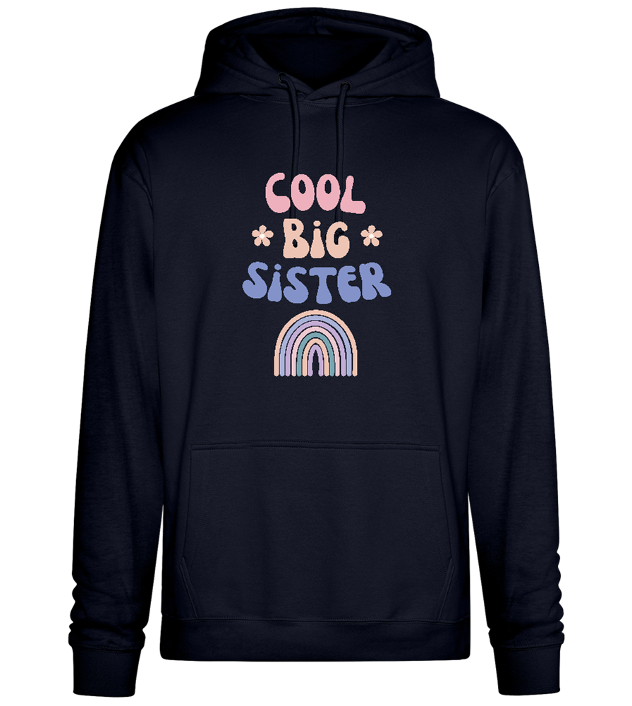 Cool Big Sister Pastel Design - Premium Essential Unisex Hoodie_FRENCH NAVY_front