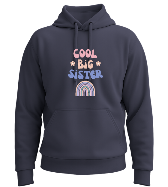 Cool Big Sister Pastel Design - Premium Essential Unisex Hoodie_FRENCH NAVY_front