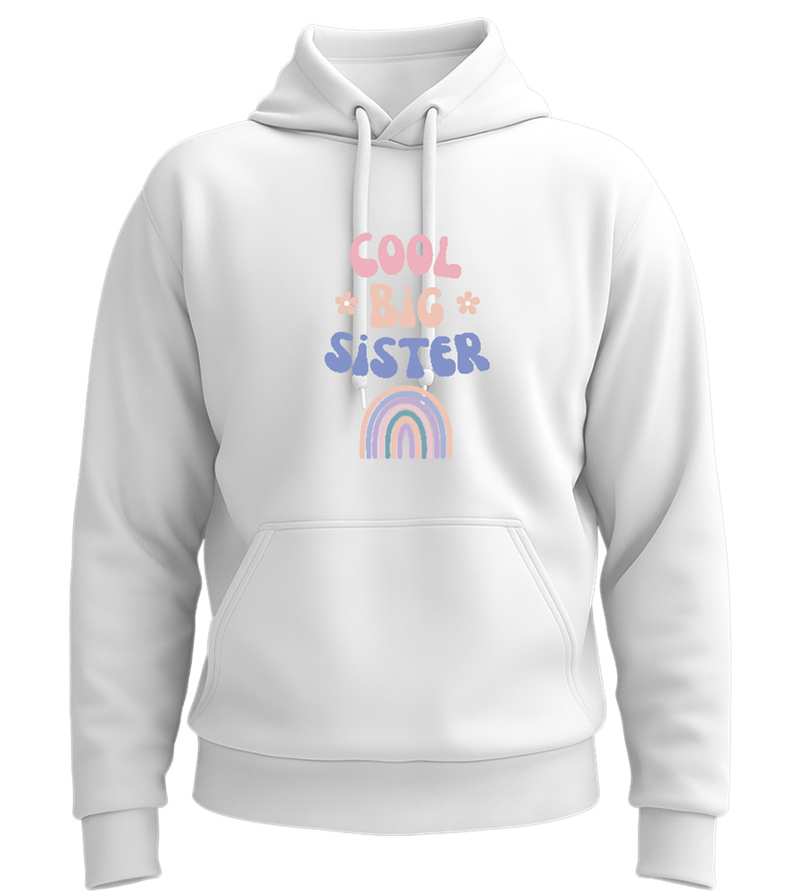 Cool Big Sister Pastel Design - Premium Essential Unisex Hoodie_WHITE_front