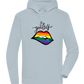 Be Yourself Rainbow Lips Design - Premium unisex hoodie_CREAMY BLUE_front