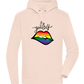 Be Yourself Rainbow Lips Design - Premium unisex hoodie_LIGHT PEACH ROSE_front