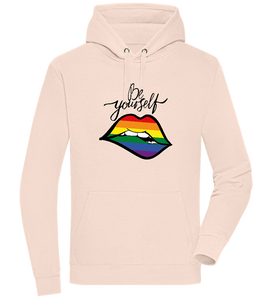 Be Yourself Rainbow Lips Design - Premium unisex hoodie