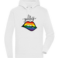 Be Yourself Rainbow Lips Design - Premium unisex hoodie_WHITE_front