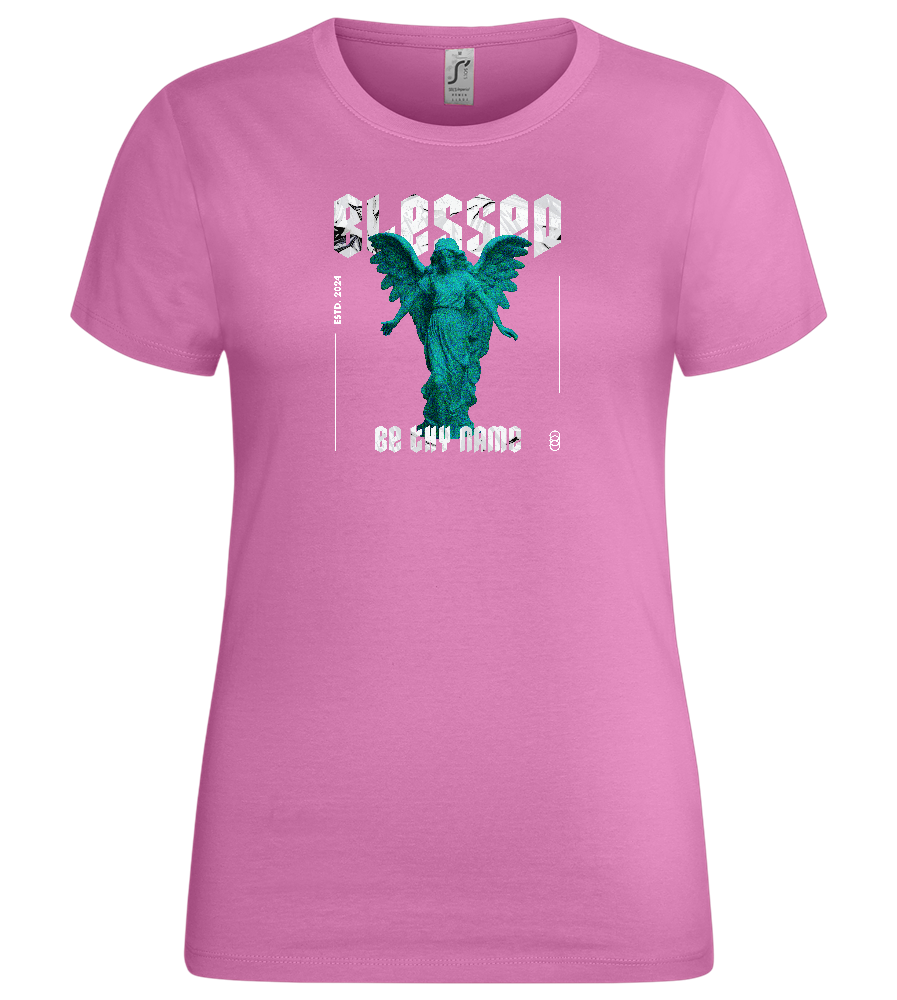 Blessed Angel Design - Premium women's t-shirt_PINK ORCHID_front