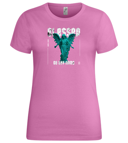 Blessed Angel Design - Premium women's t-shirt_PINK ORCHID_front