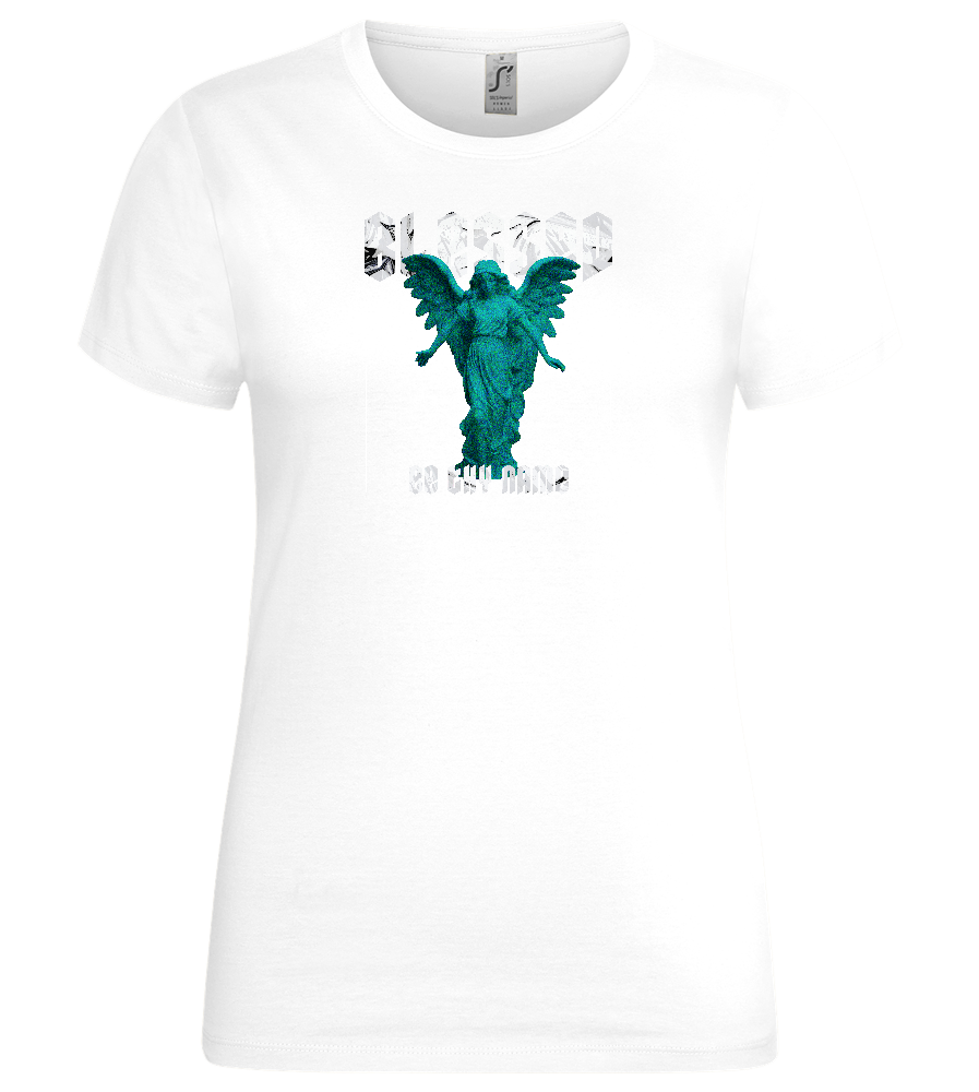 Blessed Angel Design - Premium women's t-shirt_WHITE_front