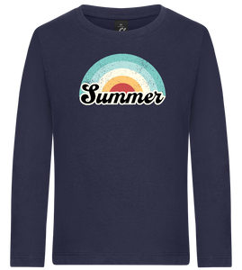 Summer Rainbow Design - Premium kids long sleeve t-shirt