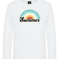 Summer Rainbow Design - Premium kids long sleeve t-shirt_WHITE_front