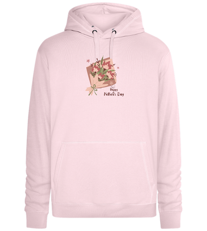 Happy Mother's Day Flower Bouquet Design - Premium unisex hoodie_LIGHT PEACH ROSE_front