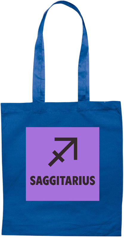 Zodiac Saggitarius Design - Essential colored event tote bag_ROYAL BLUE_front