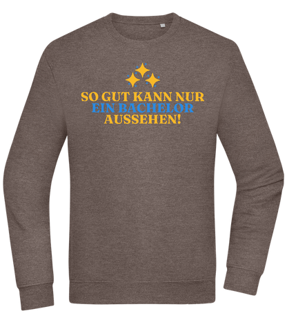 So Gut Kann Nur Ein Bachelor Aussehen Design - Comfort Essential Unisex Sweater_CHARCOAL CHIN_front