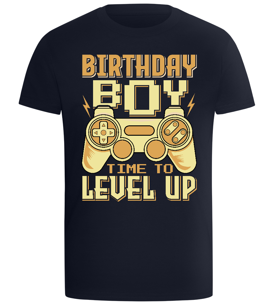 Gamer Birthday Boy Design - Comfort boys fitted t-shirt_FRENCH NAVY_front