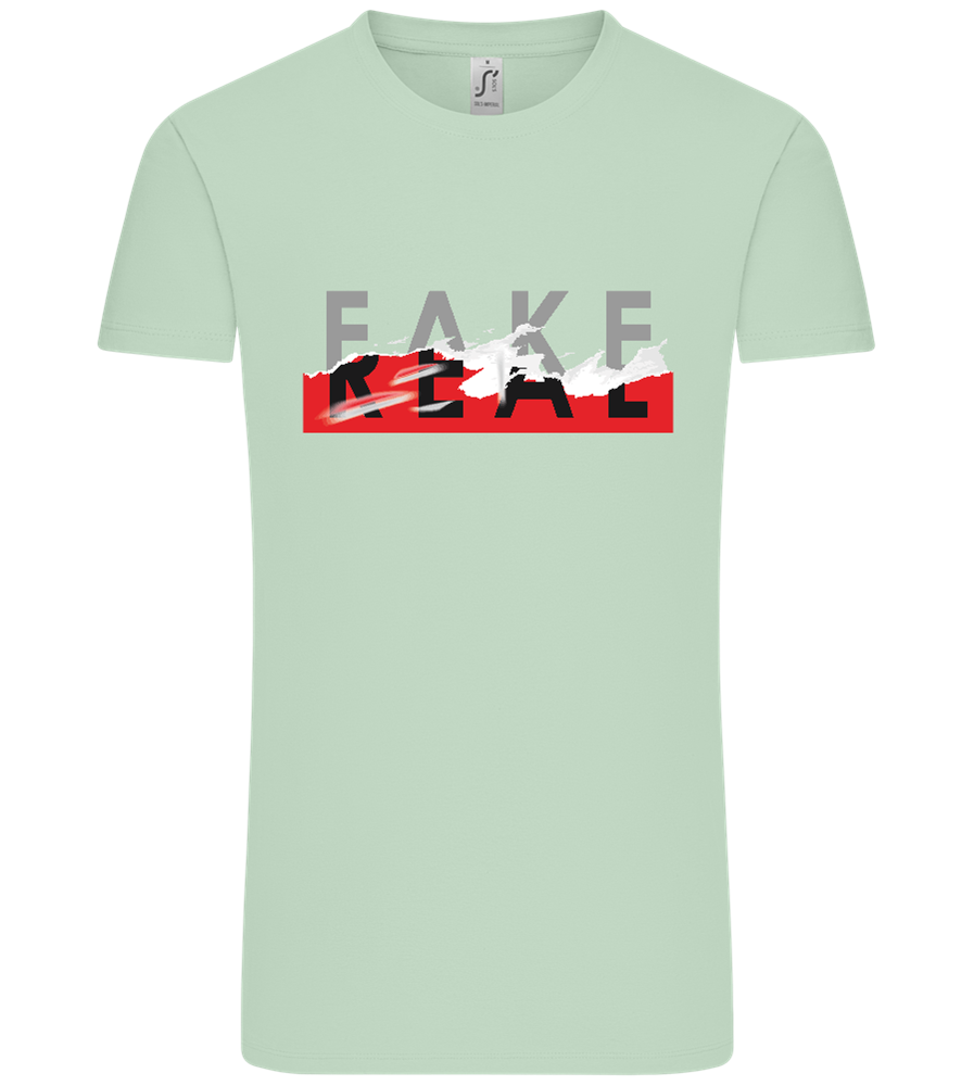 Fake Real Design - Comfort Unisex T-Shirt_ICE GREEN_front