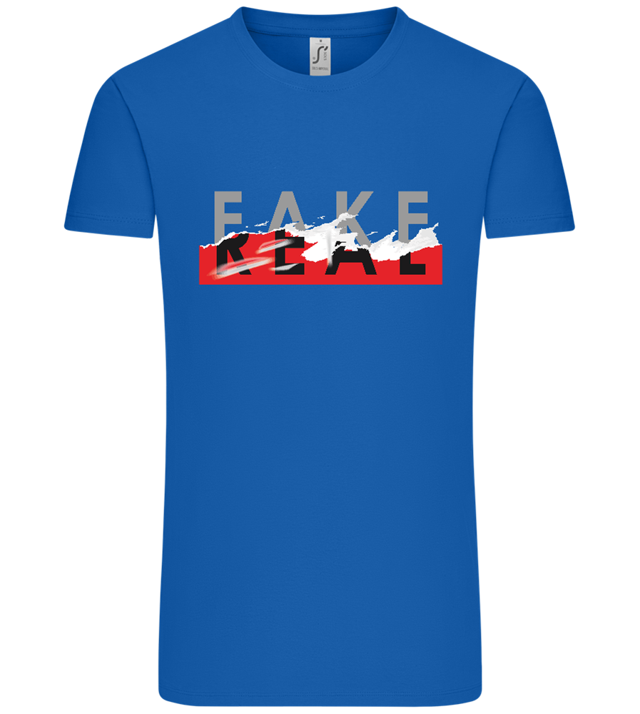 Fake Real Design - Comfort Unisex T-Shirt_ROYAL_front