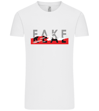 Fake Real Design - Comfort Unisex T-Shirt_WHITE_front