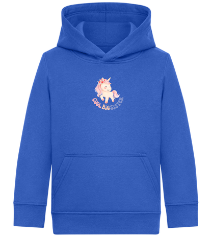 Cool Big Sister Unicorn Design - Comfort Kids Hoodie_ROYAL_front