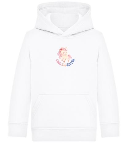 Cool Big Sister Unicorn Design - Comfort Kids Hoodie_WHITE_front