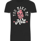 You Make Me Melt Ice Cream Design - Basic Unisex T-Shirt_DEEP BLACK_front