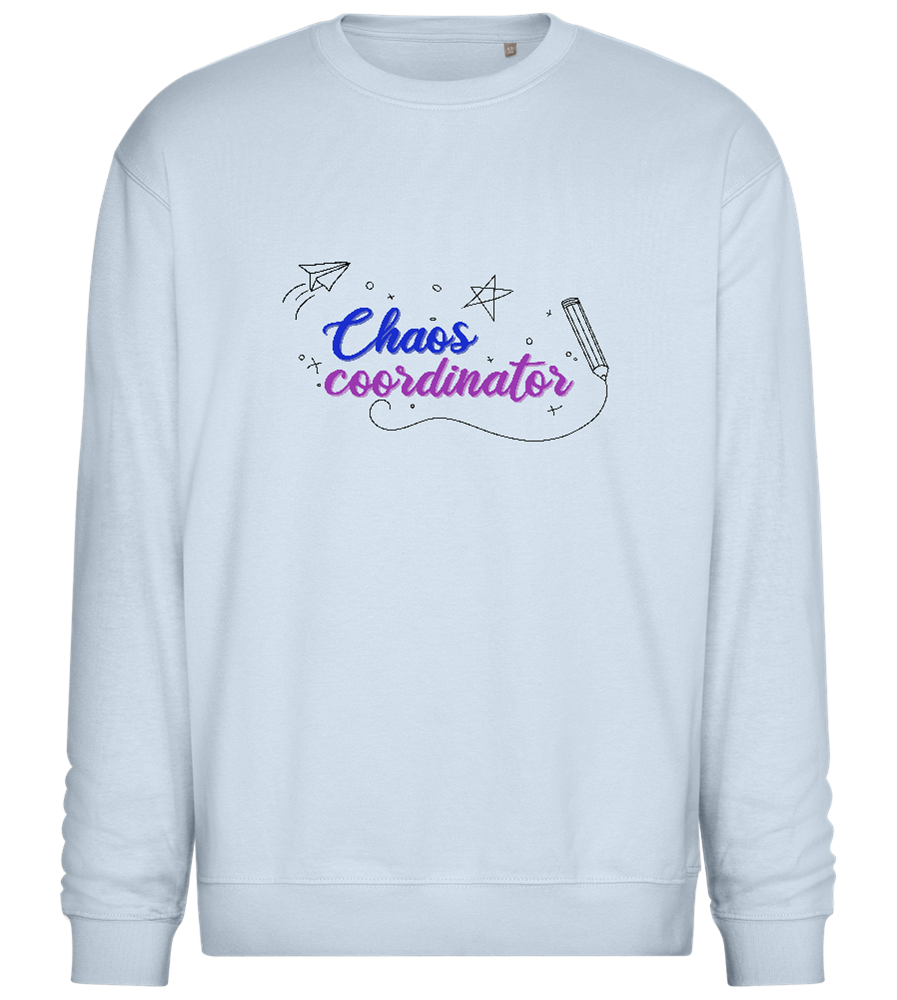 Chaos Coordinator Doodles Design - Comfort Essential Unisex Sweater_CREAMY BLUE_front