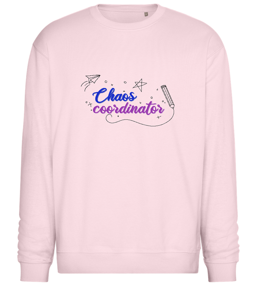 Chaos Coordinator Doodles Design - Comfort Essential Unisex Sweater_LIGHT PEACH ROSE_front