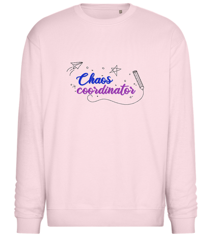 Chaos Coordinator Doodles Design - Comfort Essential Unisex Sweater_LIGHT PEACH ROSE_front