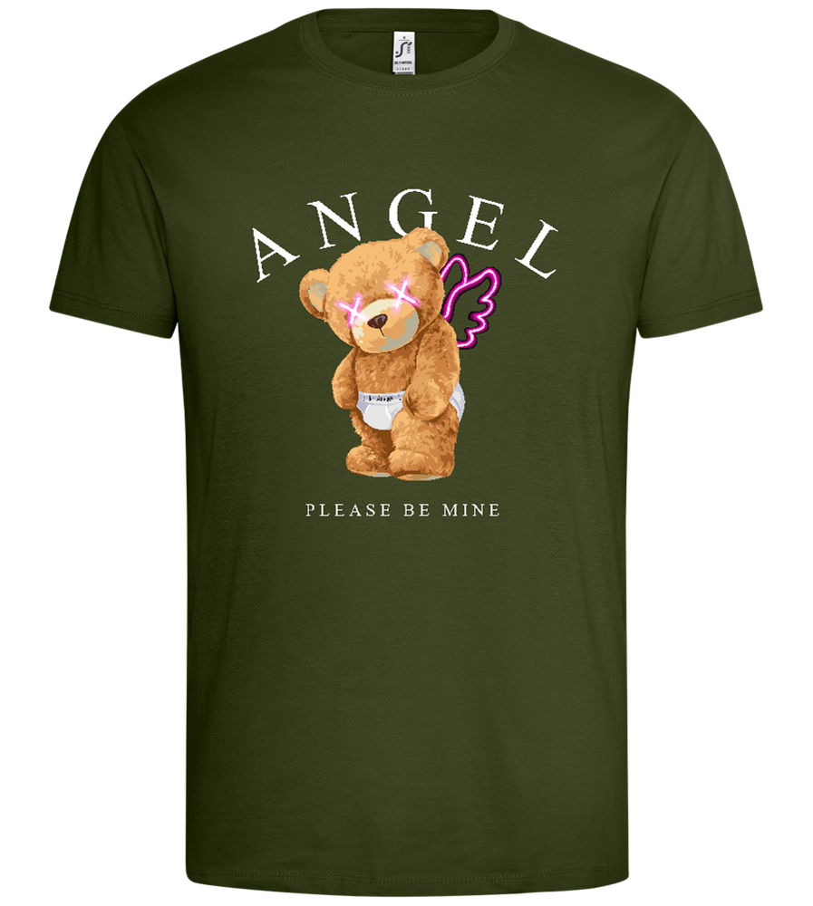 Angel Please Be Mine Design - Premium men's t-shirt_ARMY_front