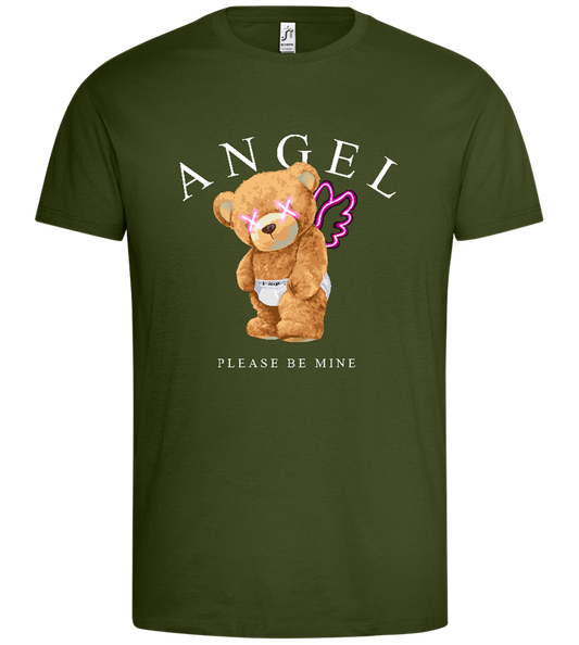 Angel Please Be Mine Design - Premium men's t-shirt_DARK KHAKI_front