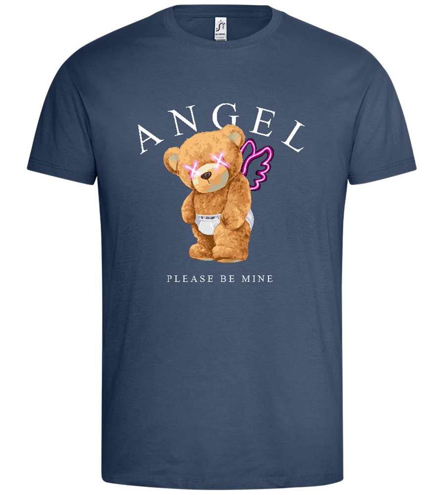 Angel Please Be Mine Design - Premium men's t-shirt_DENIM_front