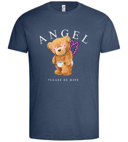 Angel Please Be Mine Design - Premium men's t-shirt_DENIM_front