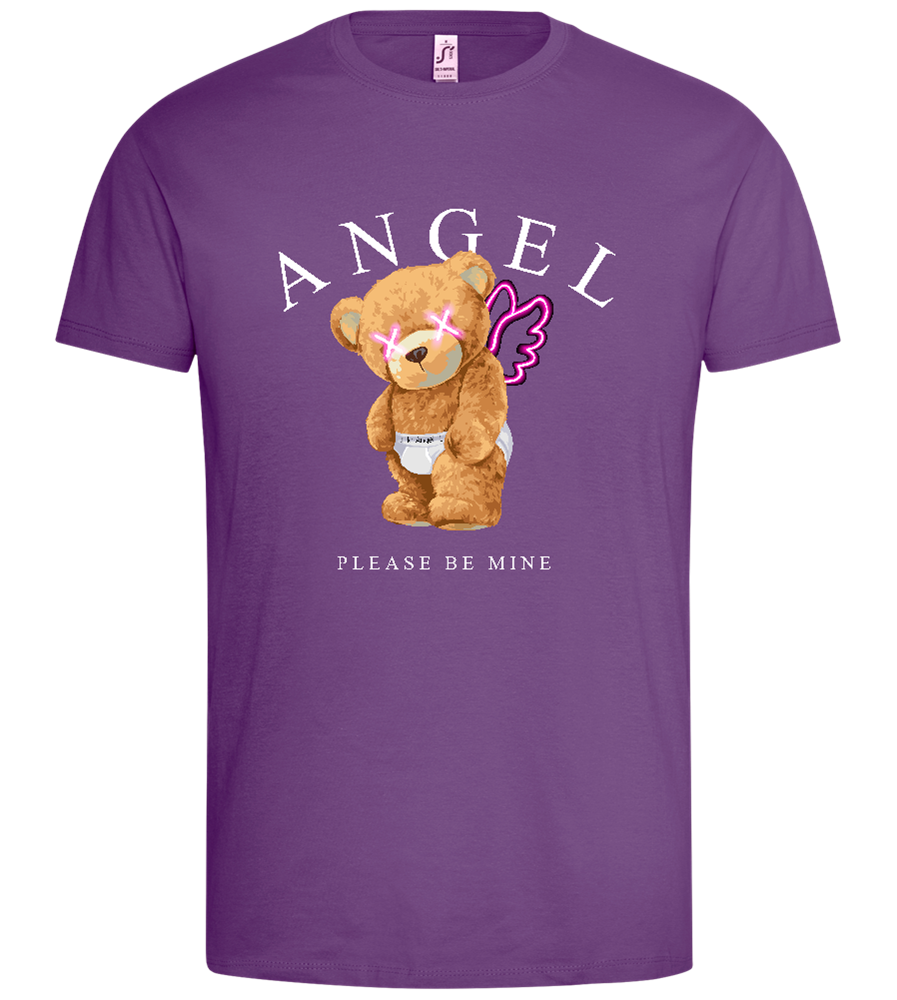 Angel Please Be Mine Design - Premium men's t-shirt_LIGHT PURPLE_front