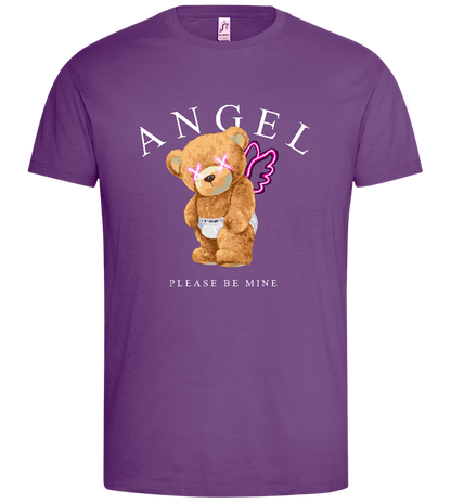 Angel Please Be Mine Design - Premium men's t-shirt_LIGHT PURPLE_front