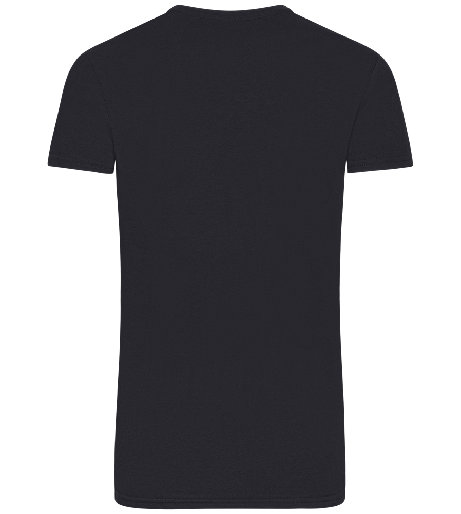 Ink And Blood Skull Design - Basic Unisex T-Shirt_FRENCH NAVY_back