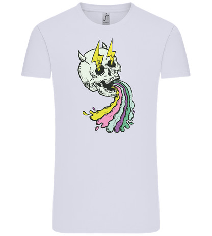 Rainbow Skull Thunders Design - Comfort Unisex T-Shirt_LILAK_front