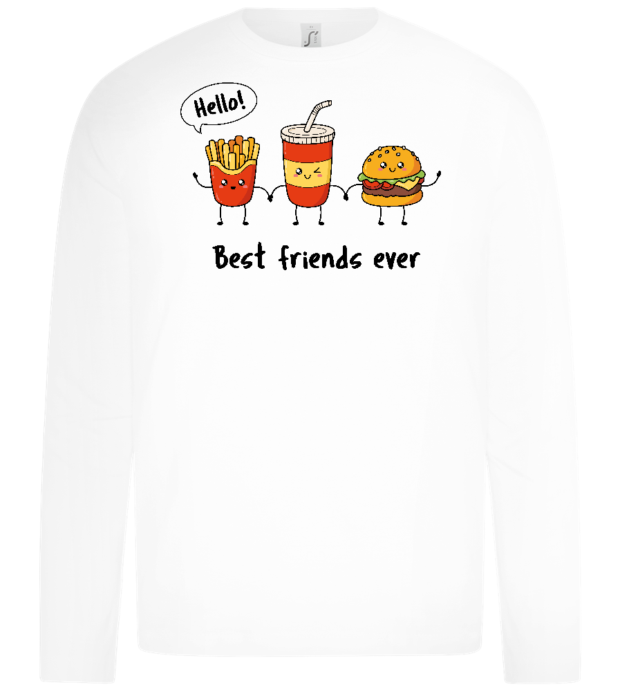 Best Friends Ever Design - Premium kids long sleeve t-shirt_WHITE_front