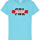 Girl Power 1 Design - Comfort girls' t-shirt_HAWAIIAN OCEAN_front