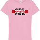 Girl Power 1 Design - Comfort girls' t-shirt_PINK ORCHID_front