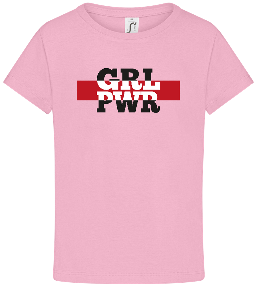 Girl Power 1 Design - Comfort girls' t-shirt_PINK ORCHID_front